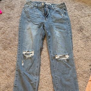 PacSun Blue Distressed Boyfriend Jeans